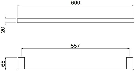 Держатель для полотенец Allen Brau Infinity 6.21011-31 черный матовый, артикул 6.21011-31