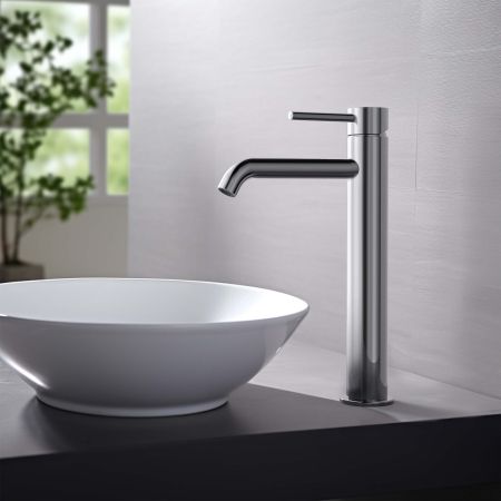 Смеситель для раковины 215, без донного клапана AQUATEK AQ1304CR ЕВРОПА, артикул AQ1304CR