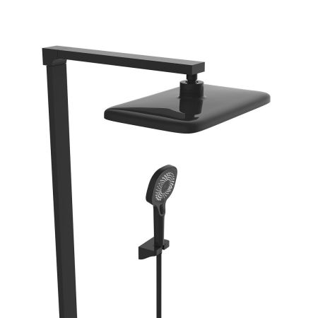 душевые стойки Vincea Душевая стойка Inspire VSFS-3I13TMB термостатическая с изливом, черный,, артикул VSFS-3I13TMB