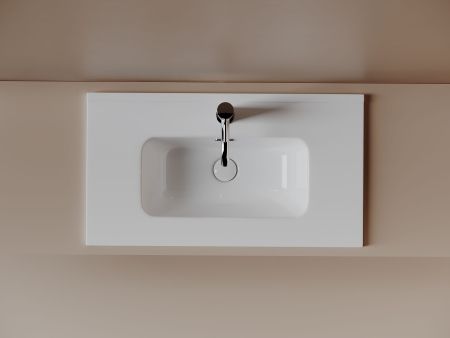 CN7029 Раковина мебельная накладная Компакт (Compact) 710x395x170, цвет белый, артикул CN7029