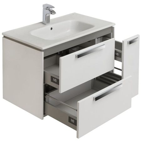 Тумба под раковину Roca Lago 80 857296806 подвесная Белый глянец, артикул 857296806