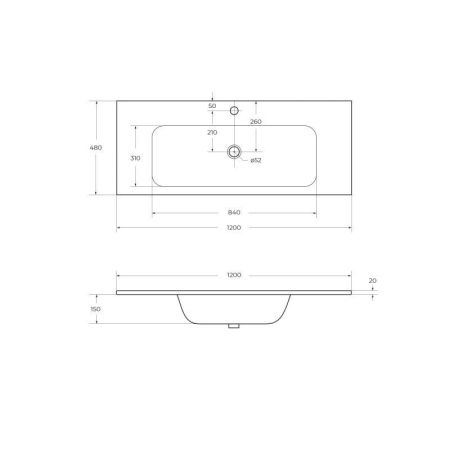Мебель для ванной CEZARES ECO, артикул ECO-1500-2A-SC-BL