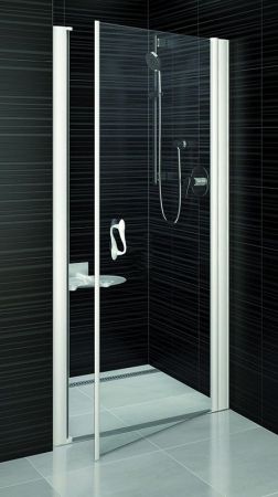 Душевая дверь в нишу Ravak Elegance ESD1-100 100x185 0EPA0A00Z1 профиль Хром стекло прозрачное