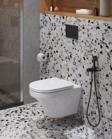 Унитаз подвесной безободковый CEZARES DUET-TOR, артикул CZR-2316-SC