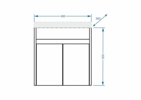 Тумба подвесная "Фаворита 50", Сомо 50, артикул SP-00000166
