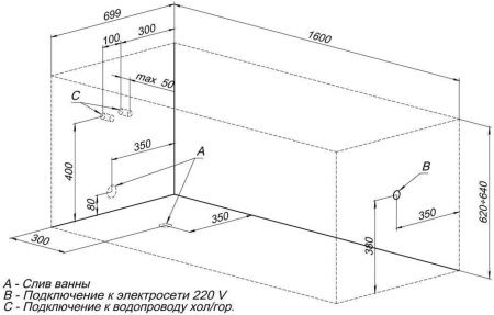Акриловая ванна Aquanet Nord 160x70 Акриловая ванна Aquanet Nord 160x70