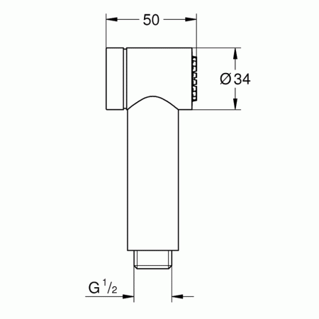 Душ гигиенический 1 вид струи 26839000 Rainshower
