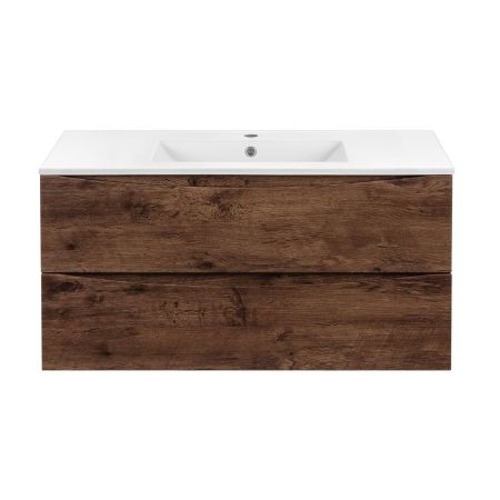 База под керамическую раковину Mia 1000 подвесная, 2 выкатных ящика soft close, R.Wood, артикул VMC-2MC100RW