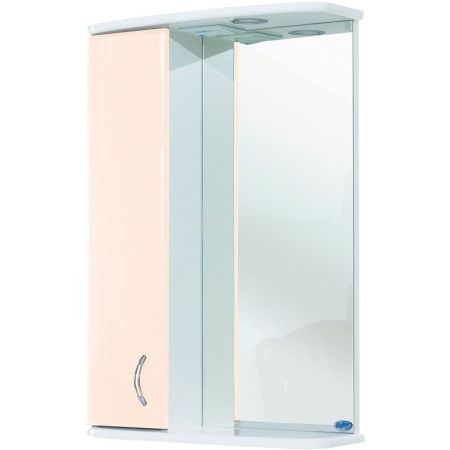 Зеркало со шкафом Bellezza Астра 60 4614909002070 с подсветкой L Бежевое, артикул 4614909002070