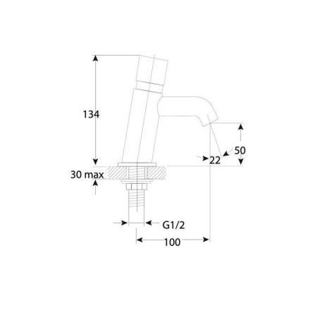 Смеситель для умывальника с таймером OMNIRES Y Y1217CR (хром)