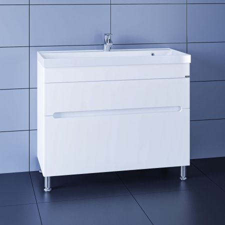 Тумба для умыв. "Лондон-100" 2 ящ, напол. (ум. Classic 100 литой мрамор), артикул 224030