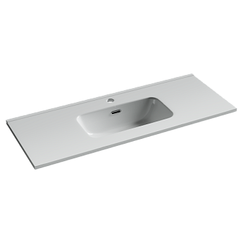 CN7027 Раковина мебельная накладная Компакт (Compact) 1010x395x175, цвет белый