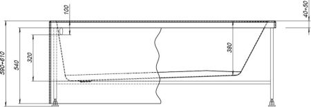 Каркас сварной для акриловой ванны Aquanet Light 160x70, артикул 00242149