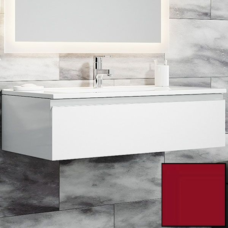 Тумба с раковиной SanVit Авеню-1 90 kavenu190 в цвете Ral подвесная Красный глянец, артикул kavenu190