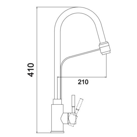 Смеситель для кухни Fmark FS26829-01, сатин