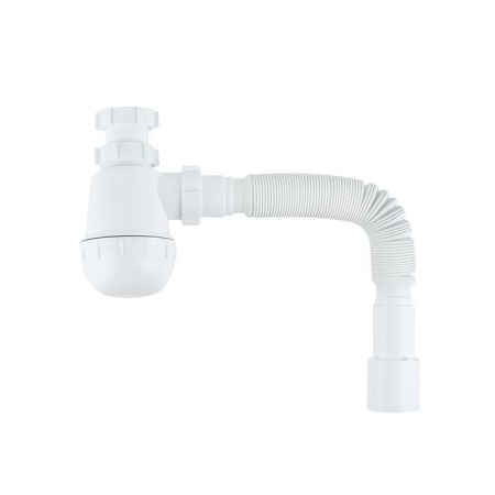 Сифон бутылочный IDDIS Optima Home 1.1/2x40мм, с гофротрубой 40/50мм (900A0G0010VD), артикул 900A0G0010VD