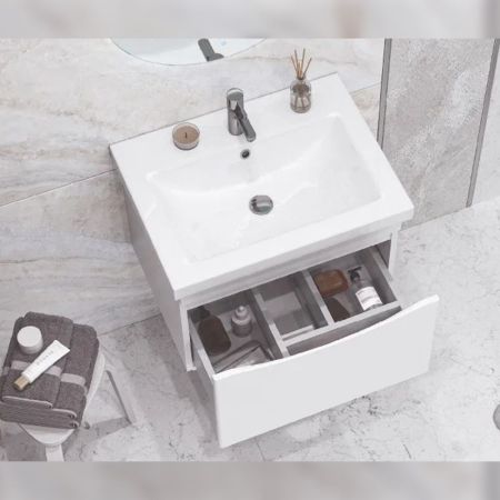 Тумба под раковину подвесная Velvex Vizo tpVIZ.60.1Y-21, 60 см, артикул tpVIZ.60.1Y-21