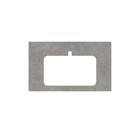 Спец. изделие декоративное из керамогранита Фондамента 80, серое, артикул PL2.DL500920R\80