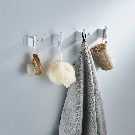 Планка с 4 крючками  Shevanik SG5741C, белый, артикул SG5741C