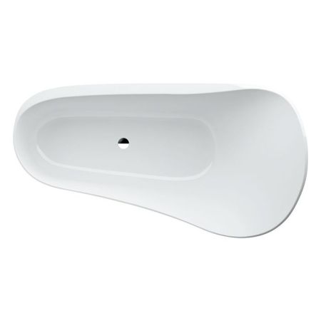 Laufen Palomba Ванна 1800x890x540мм, свободностоящая, из материала Sentec, со сливом-переливом, цвет: белый