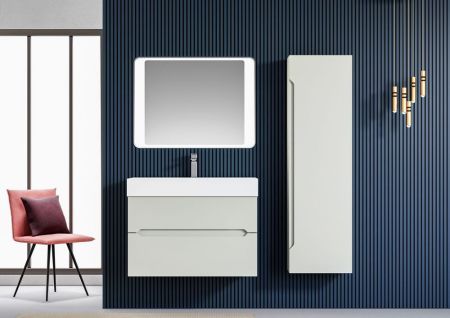 Тумба с раковиной ORKA Malta 100 подвесная, кашемировый матовый