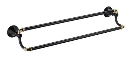 Держатель для полотенец Fixsen Luksor FX-71602B Черный Золото, артикул FX-71602B