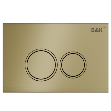 Клавиша смыва D&K Bayern матовое золото (арт.инсталл DI8050127) (DB1529007), артикул DB1529007
