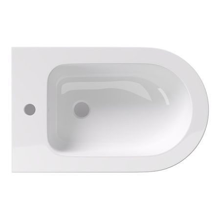 Биде, Alice, Unica, тип установки-подвесной, ширина, мм-350, глубина, мм-550, высота, мм-285, форма чаши-овальная, отверстия для смесителя-1, материал-керамика, вид грязеотталкивающего покрытия-Aliglaze+, крепления в комплекте, без сливного механизма, цве