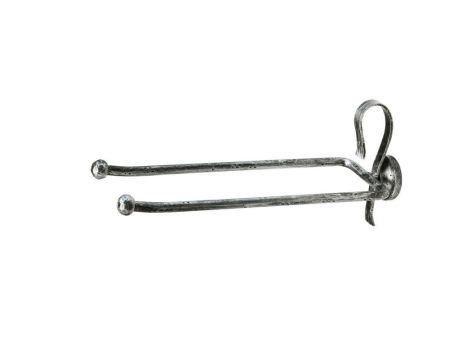 Stil Haus Flora, полотенцедержатель двойной поворотный, цвет античный черный, артикул F16(43)