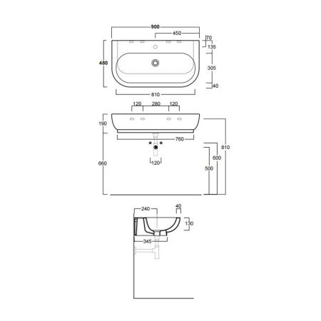 SIMAS Комплект крепежей для раковины