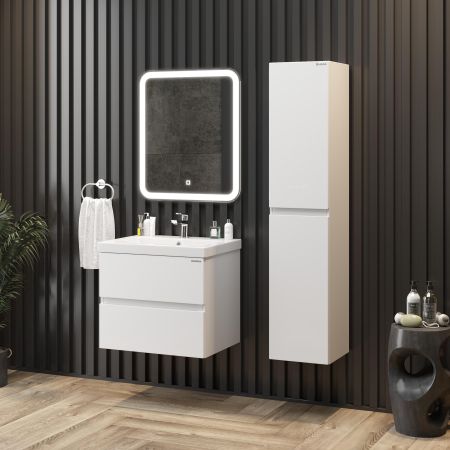 Тумба Onika Эвада 60 подвесная, белая (ум. Como 60)