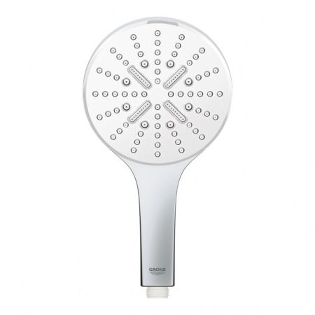 Ручной душ GROHE Rainshower SmartActive 130, 3 вида струй, белая луна (26544LS0), артикул 26544LS0