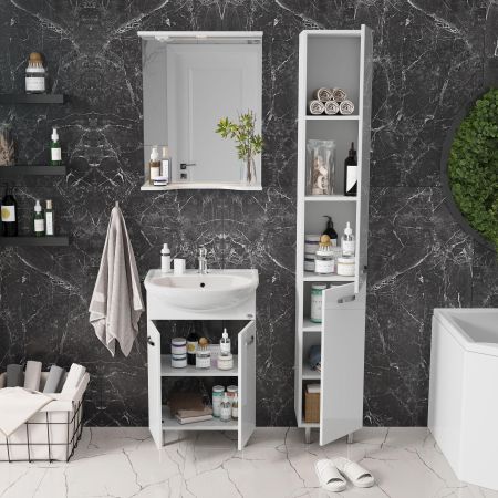 Тумба Onika Коралл 50 напольная, белая (ум. Уют 50), артикул 105032