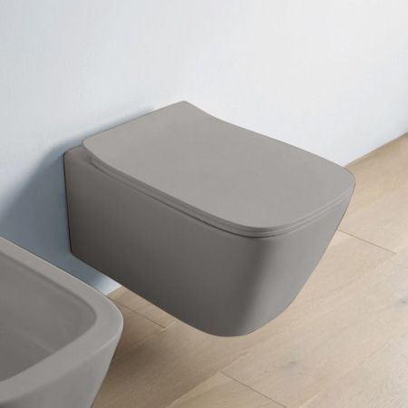 Artceram A16 Унитаз подвесной, 52,5х36см, безободковый, с крепежом, цвет: grigio oliva, артикул ASV003 15 00 grigio oliva