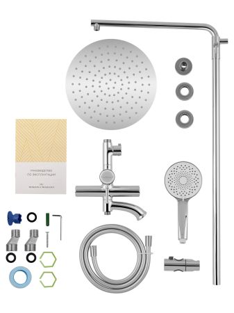 Душевая система WONZON & WOGHAND TOR, Хром (WW-88047073-CR), артикул WW-88047073-CR