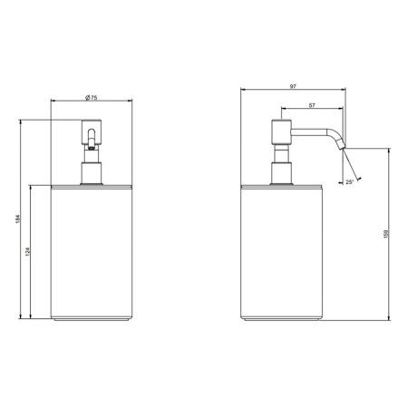 GESSI Rilievo Дозатор для жидкого мыла настольный, цвет: хром GESSI Rilievo Дозатор для жидкого мыла настольный, цвет: хром