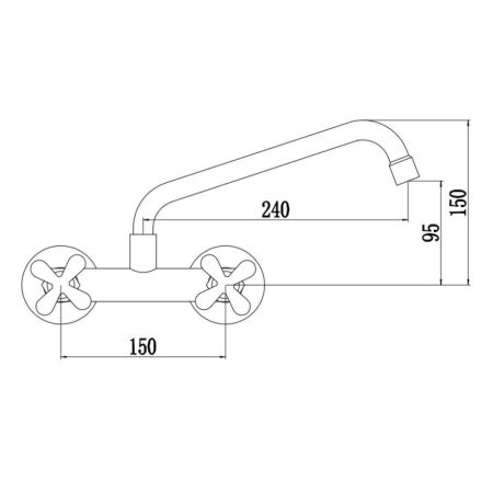 Смеситель для кухни Fmark FS8503, сатин