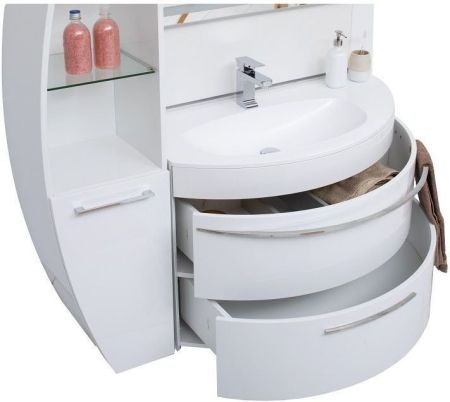 Шкаф-пенал De Aqua Эскалада RS0 L белый, артикул 00167340