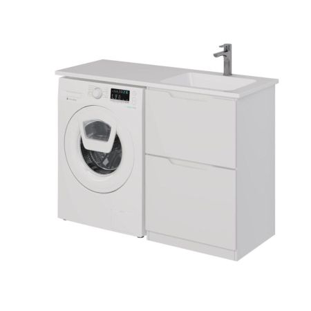 Тумба с раковиной напольная Dreja Bona 60 см, белый, артикул 99-0451-com