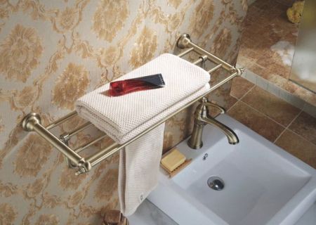 Полка для полотенец Rose RG1108Q, бронза, артикул RG1108Q