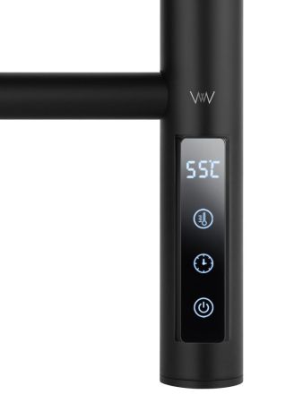 Полотенцесушитель электрический WONZON & WOGHAND BONN, Черный матовый (WW-AL4092-MB), артикул WW-AL4092-MB