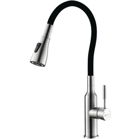 Смеситель для кухни Lemark Expert LM5082S-Black Нержавеющая сталь Черный, артикул LM5082S-Black