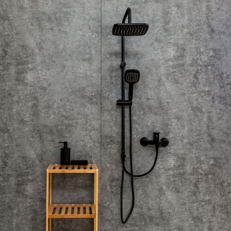 Душевая система Orange Aristo M19-944b Черная, артикул M19-944b