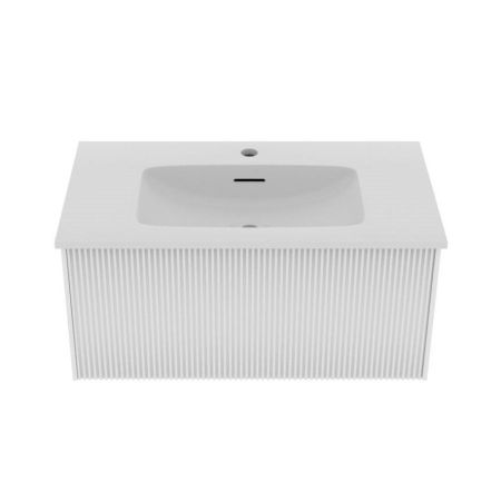 Тумба под раковину подвесная La Fenice Terra FNC-01-TER-B-80, белая, артикул FNC-01-TER-B-80