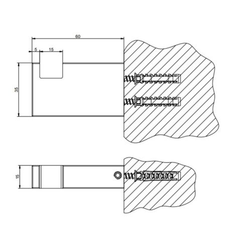 GESSI RETTANGOLO Крючок, цвет Black XL, артикул 20921#099