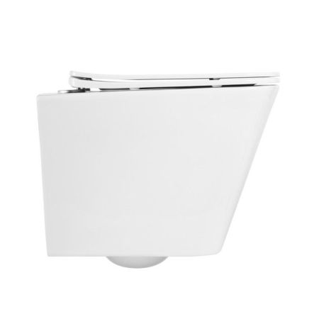 Унитаз подвесной безободковый с сиденьем BELBAGNO DUE, артикул BB3103CHR/SC