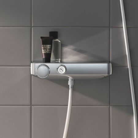 Термостатический смеситель для душа GROHE GRT SmartControl и душевой гарнитур Euphoria 110 Massage с душевой штангой 900 мм (34721000), артикул 34721000