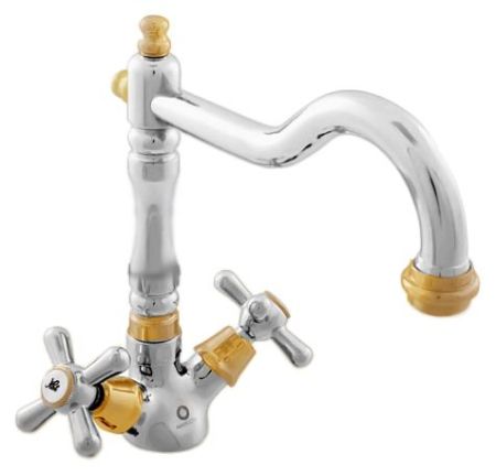 Смеситель для раковины Rav Slezak Morava retro MK120.5/8 хром, артикул MK120.5/8