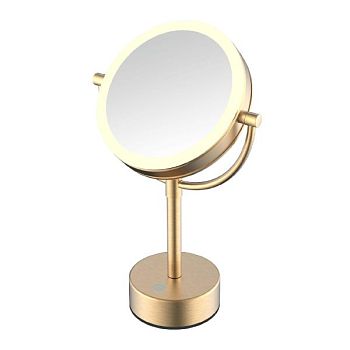 Зеркало косметическое JAVA S-M221LB, матовое золото