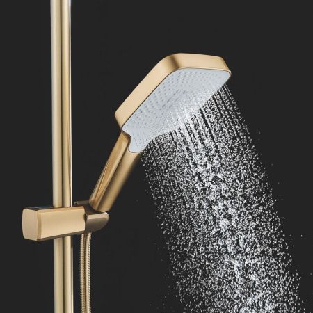 Душевая система Rose R1836G, золотой сатин